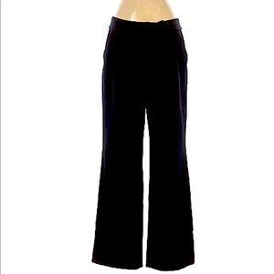 * Apt.9 * All Black Mid Rise Trousers Relaxed Leg w/ Tummy Control Womens size 6